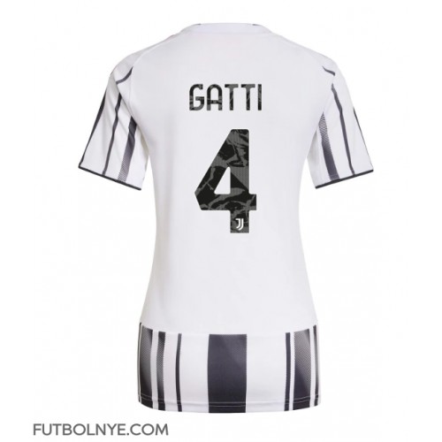 Camiseta Juventus Federico Gatti #4 Primera Equipación para mujer 2025-26 manga corta